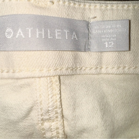 Athleta Sculptek High Waist Straight Leg Ankle Bone Skinny Jean Sz 12 Stretchy - Picture 6 of 12